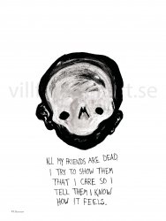 All my friends, print 30x40 cm 