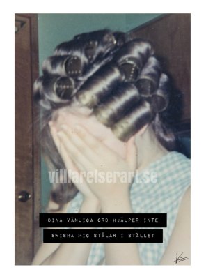 Zoom bild av Print poster villfarelser villfarelserart humor