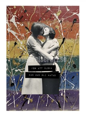 Zoom bild av Älska humor ironi villfarelser villfarelserart print poster