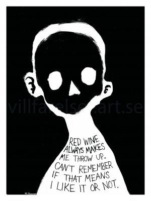 Red Wine, print 30x40 cm 